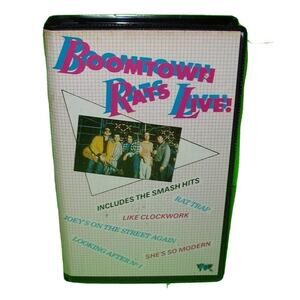 The Boomtown Rats VHS Live Hammersmith Odeon 1980 Video Tape PAL New Wave Punk